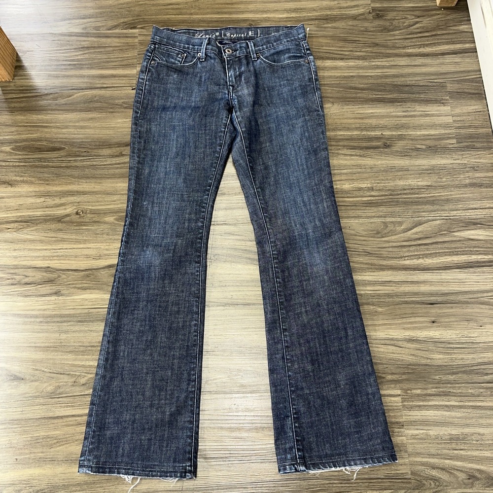 Levis Capital E Jeans Womens 27 Blue Swank Low Slim Boot Bootcut Denim Made USA
